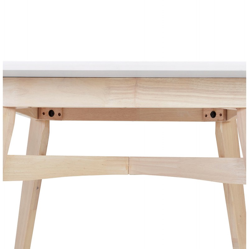Tavolo alto in legno e piano quadrato (90x90 cm) NIMROD (bianco) - image 63196