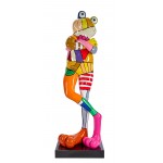 Statue décorative en résine GRENOUILLE JULIETTE (H77 cm) (multicolore)