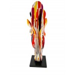 Statue décorative design TETE DE CHEVAL en fibre de verre (H152 x L51 cm) (multicolore)