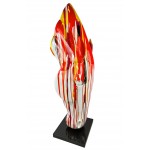 Statue décorative design TETE DE CHEVAL en fibre de verre (H152 x L51 cm) (multicolore)