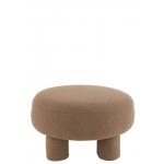 ESKA bouclé fabric pouf (Brown)