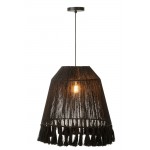 FREDERIKA Jute Pendant Lamp (H53cm) (Black)