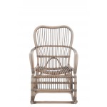 PRALAN Rattan Rocking Chair (Grey, Greige)