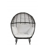 CONBRY Steel Lounge Chair (Black)