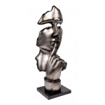 SILENCE MAN Decorative Resin Statue (H150 cm) (grey)