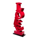 LOVE Decorative Resin Statue (H150 cm) (Red)